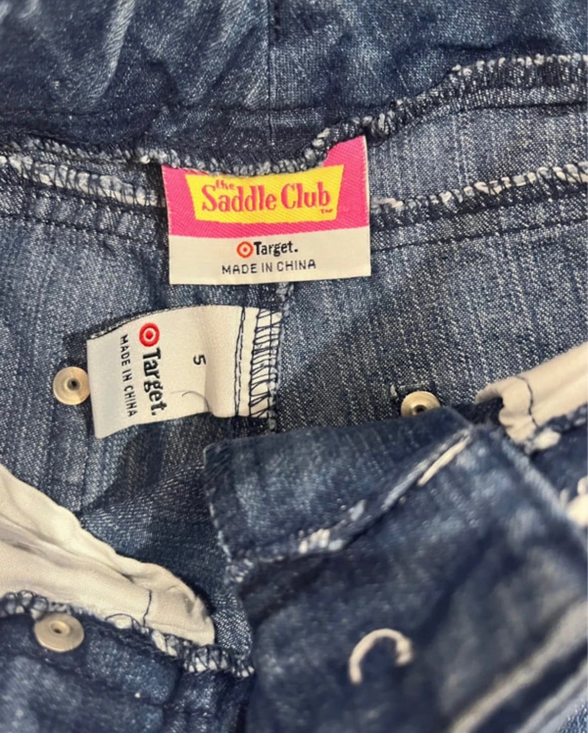 Vintage Target Girls Embroidered Saddle Club Denim Jeans Size 5 — photo 4 of 5