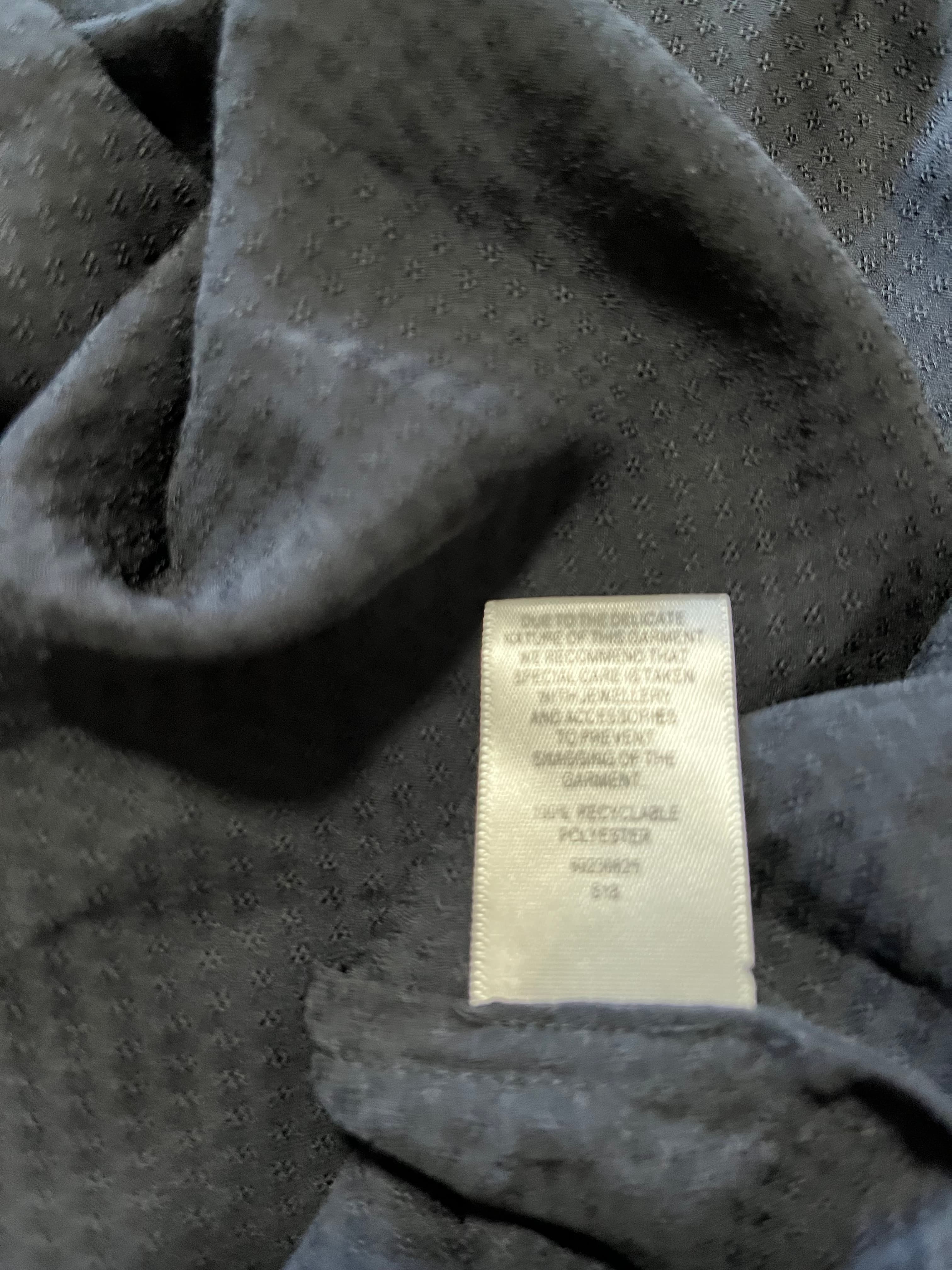 Witchery Navy Blue V-Neck Long Sleeve Blouse Size 12 — photo 6 of 6