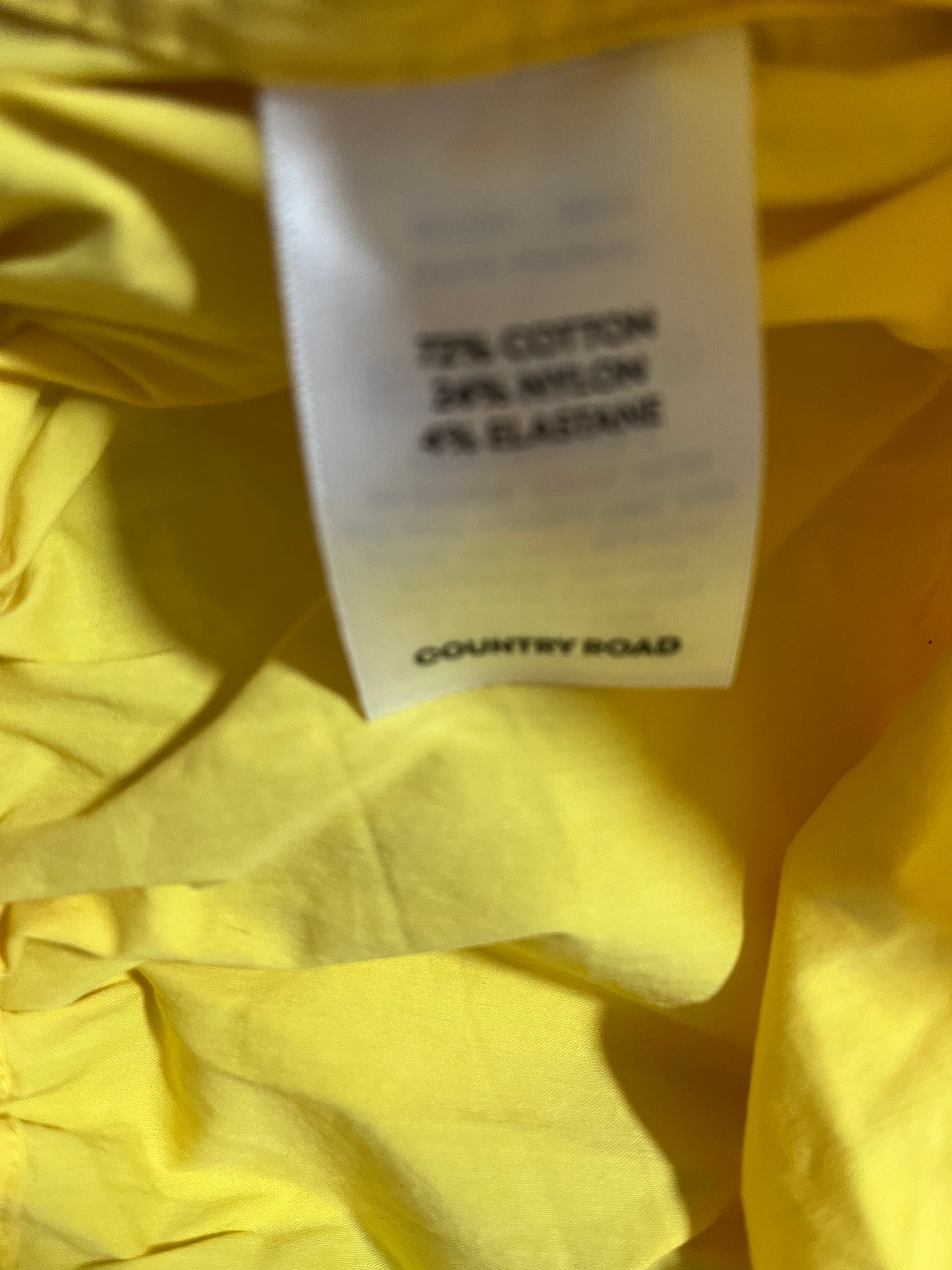 Yellow Country Road Off-The-Shoulder Blouse Size 8 — photo 6 of 6