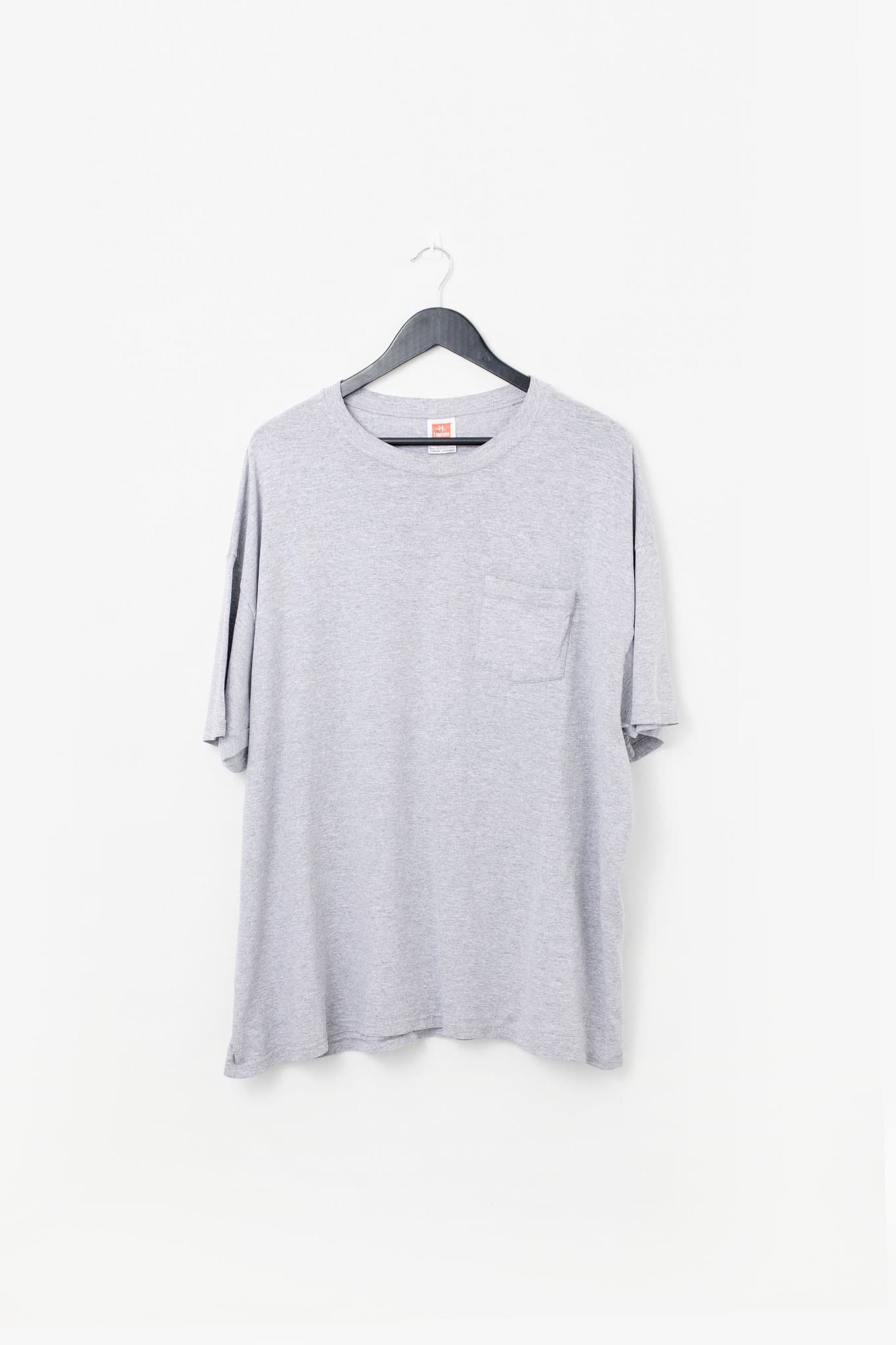 Hanes Beefy-T Grey Pocket T-Shirt — photo 1 of 3