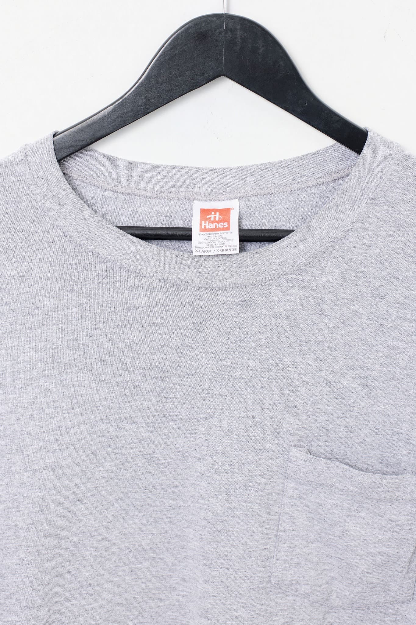 Hanes Beefy-T Grey Pocket T-Shirt — photo 3 of 3