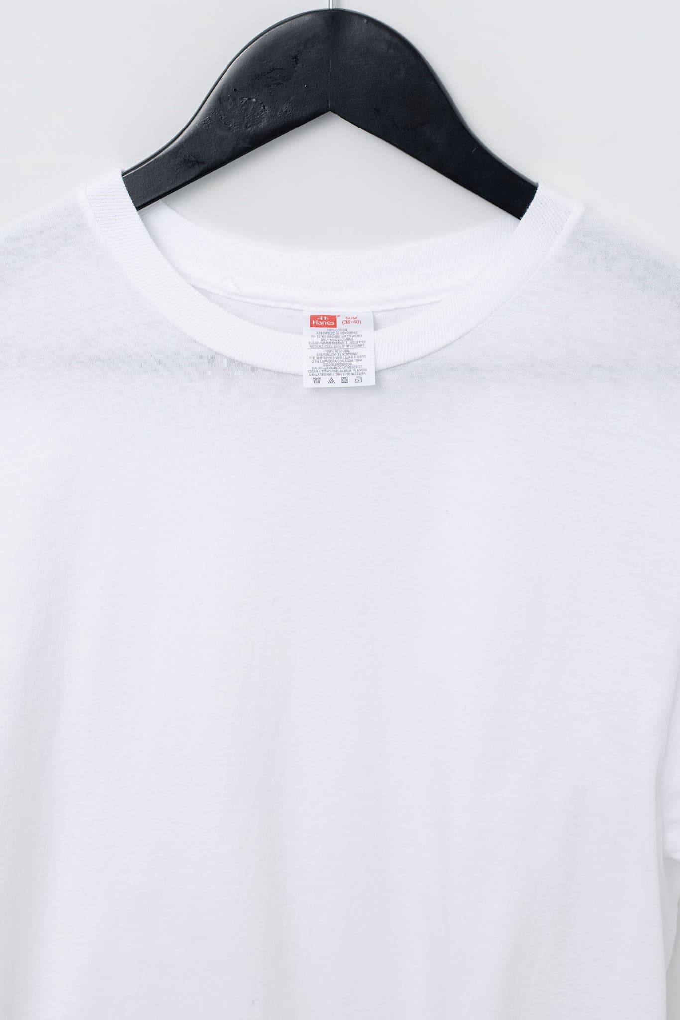 Hanes Beefy-T White T-Shirt Size M — photo 3 of 3