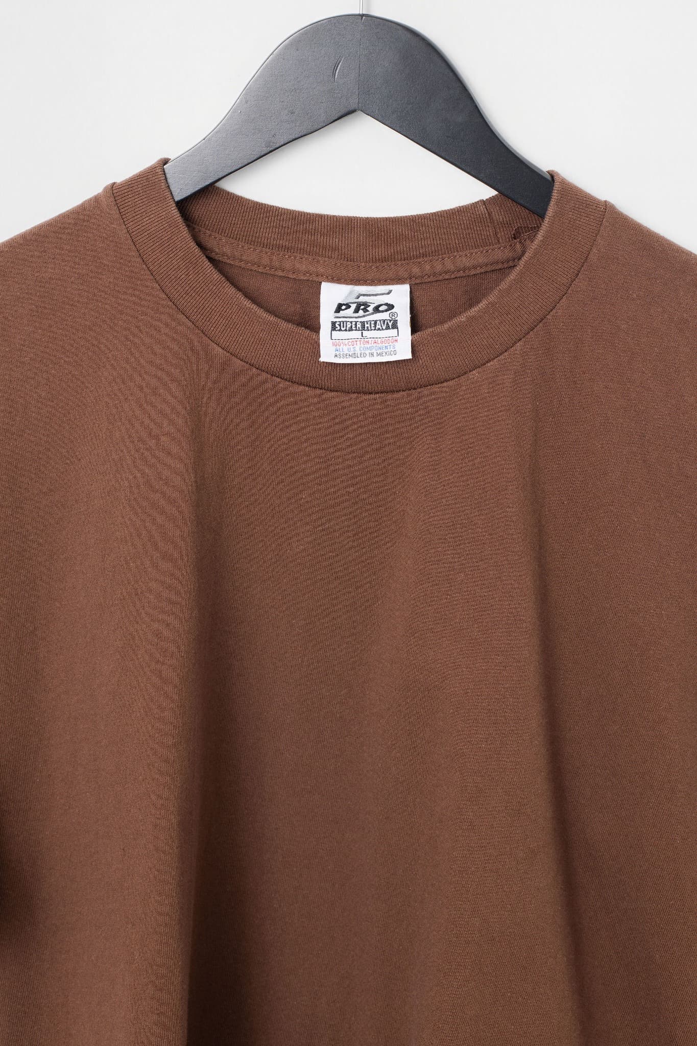 PRO Heavyweight Brown Cotton T-Shirt Large — photo 2 of 3