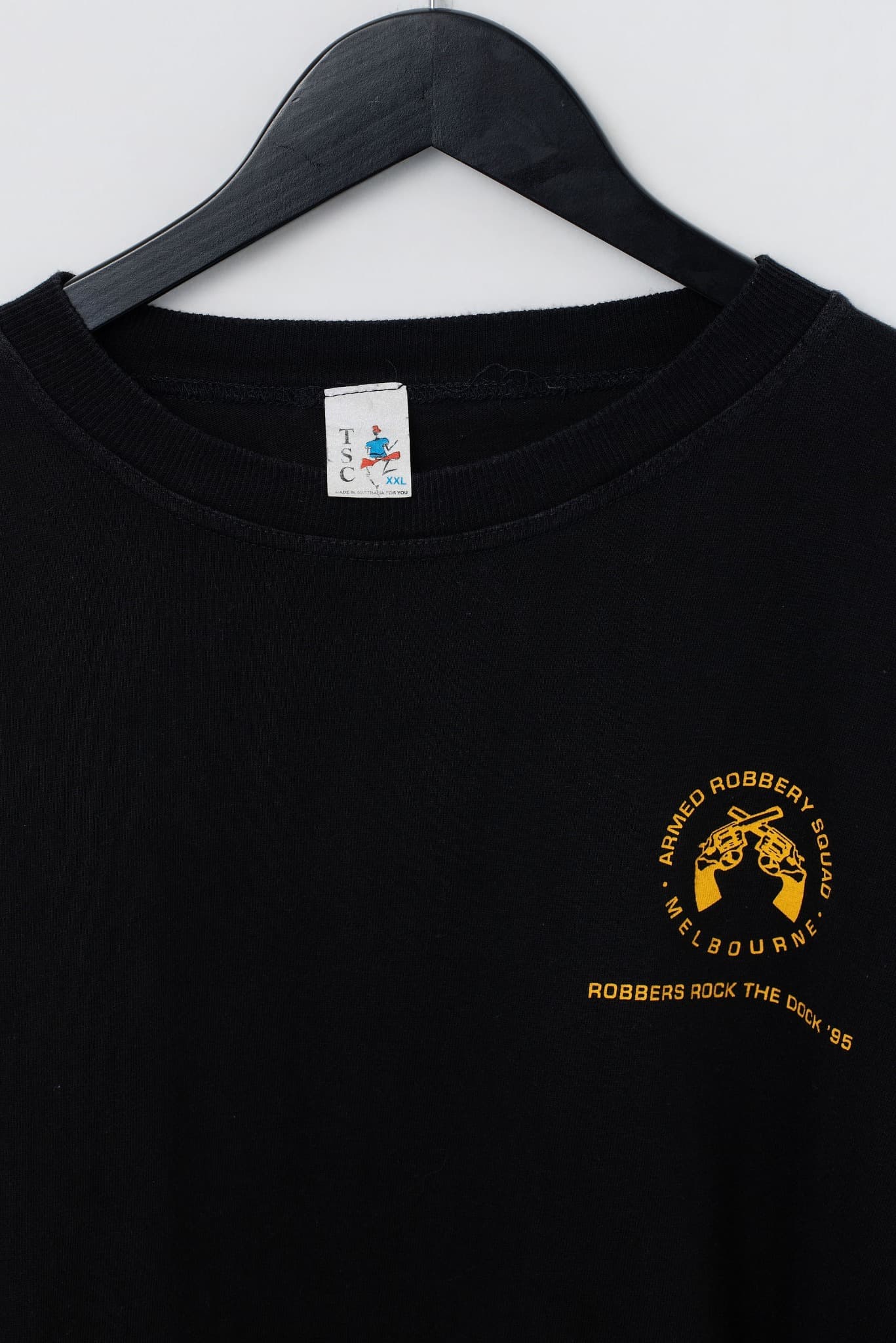 Vintage 1995 Armed Robbery Squad Melbourne Robbers Rock The Dock T-Shirt XXL — photo 3 of 3