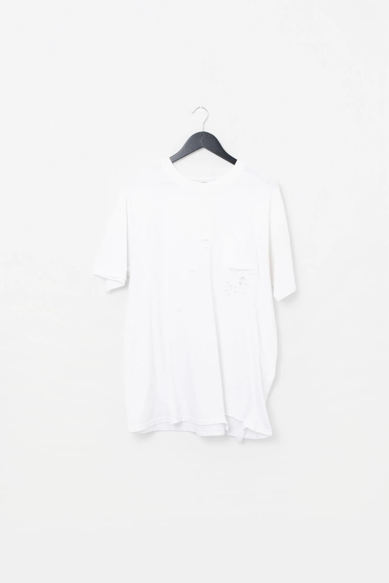Vintage 2000's Thrashed Blank Pocket T-Shirt — photo 1 of 3