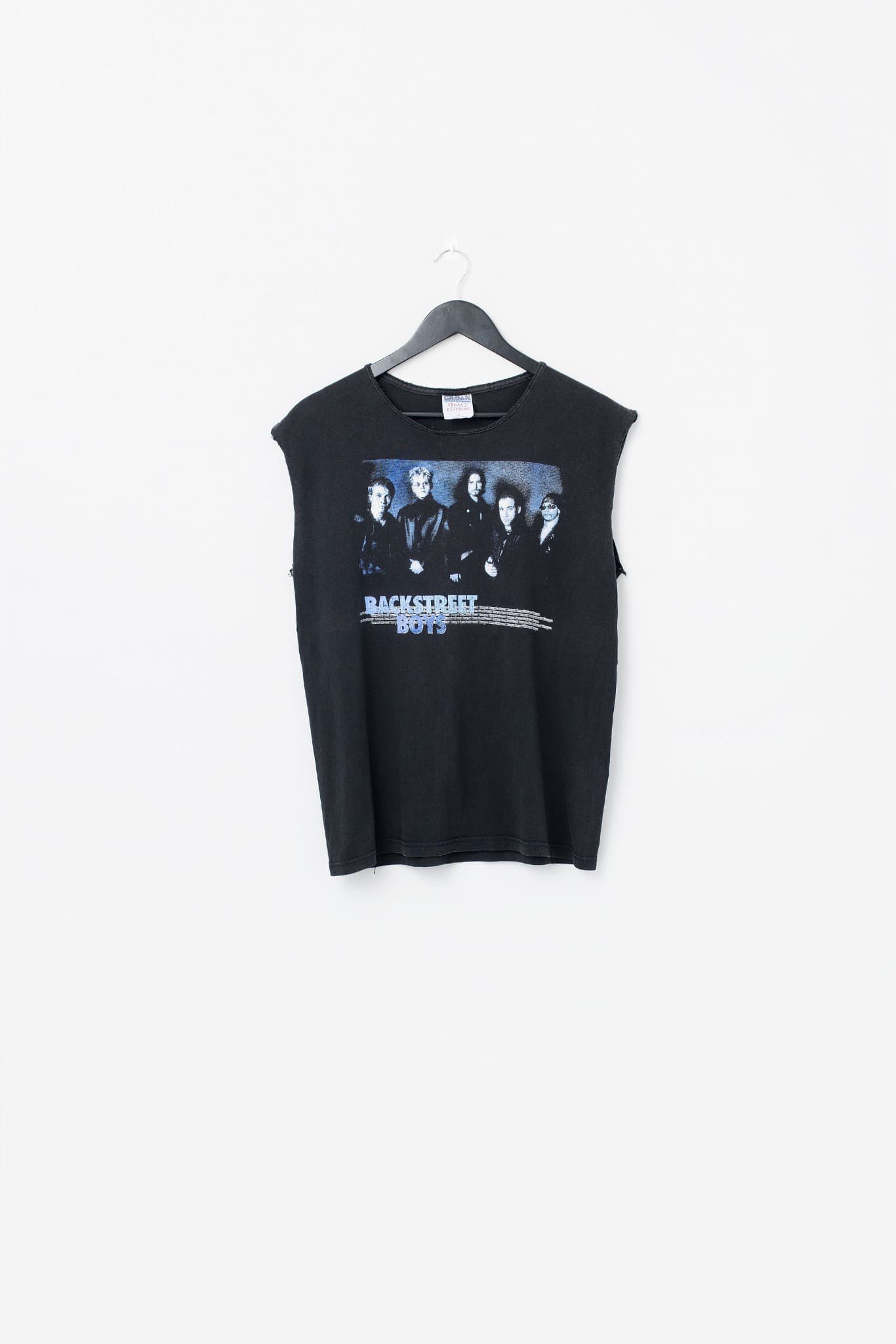 Vintage 2001 Backstreet Boys Black and Blue Tour Sleeveless T-shirt — photo 1 of 3