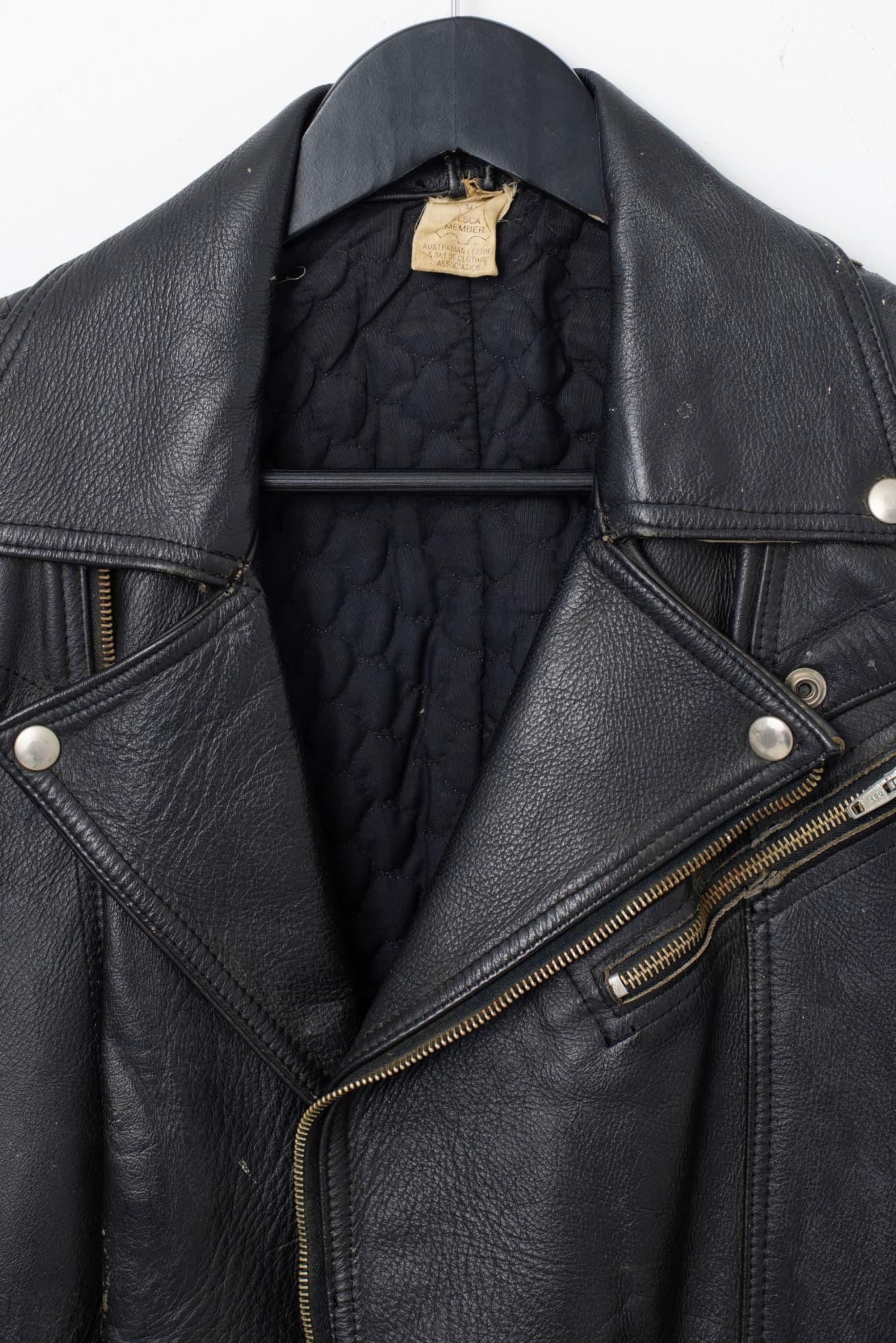 Vintage 80's/90's Leather Biker Jacket — photo 3 of 3