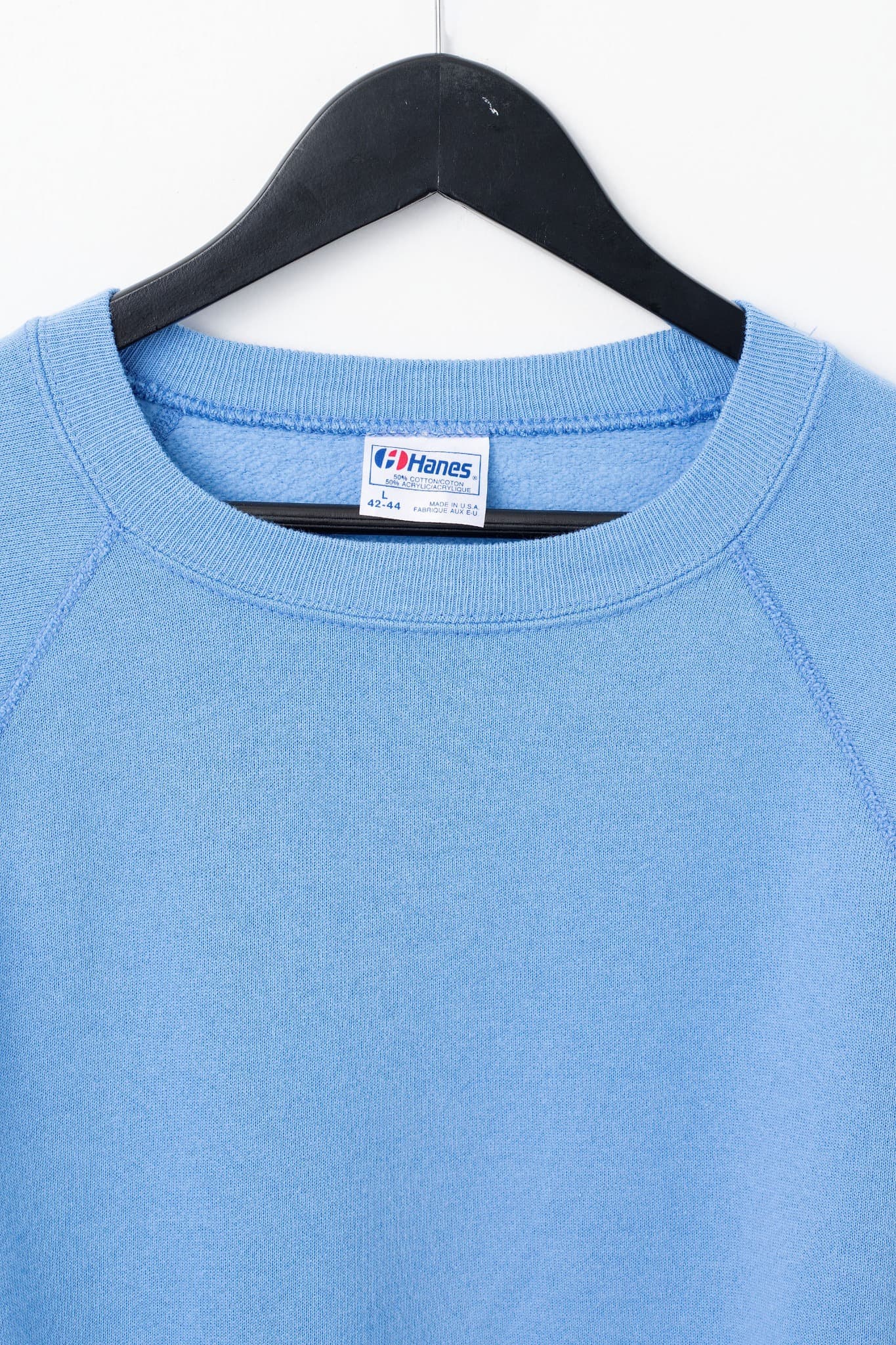 Vintage 90's Hanes Blank Raglan Sweatshirt — photo 3 of 3