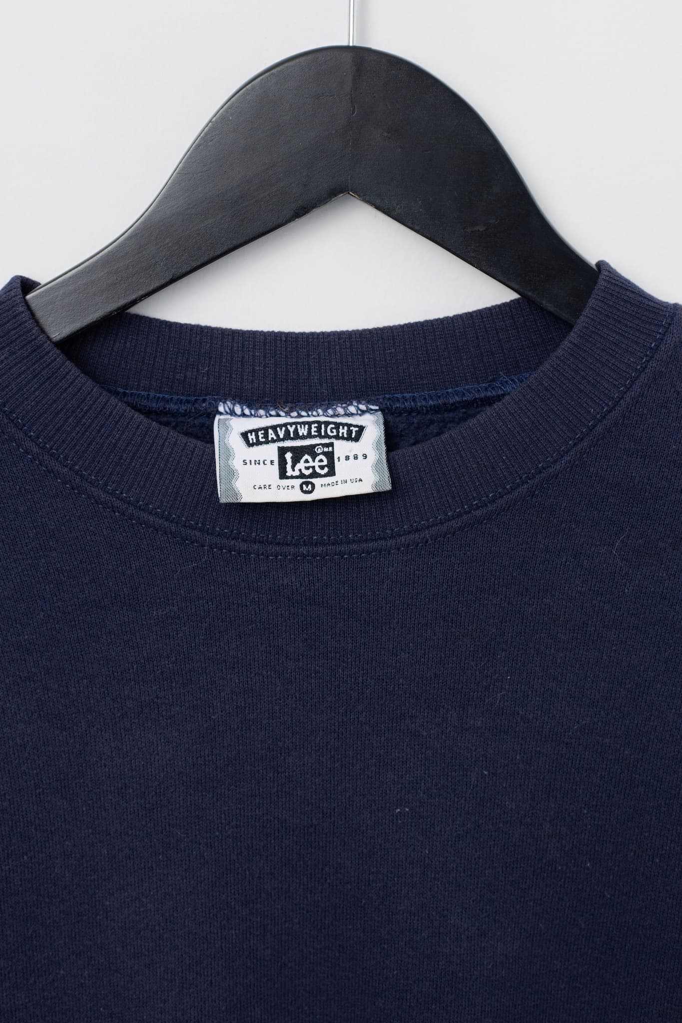 Vintage 90's Lee Heavyweight Navy Crewneck Sweatshirt — photo 3 of 3