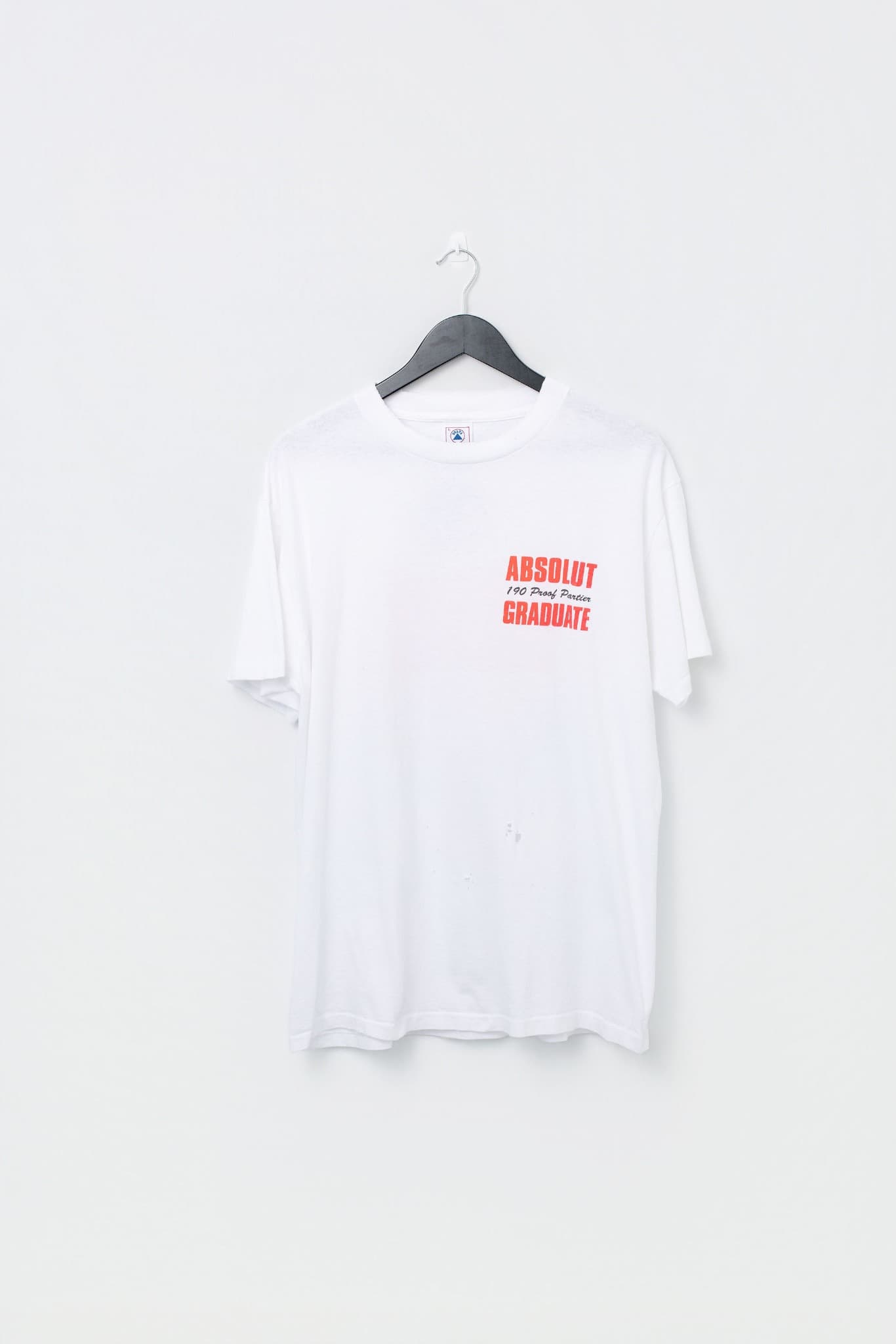 Vintage 90s Absolut Vodka 190 Proof Partier Graduate T-Shirt — photo 1 of 3