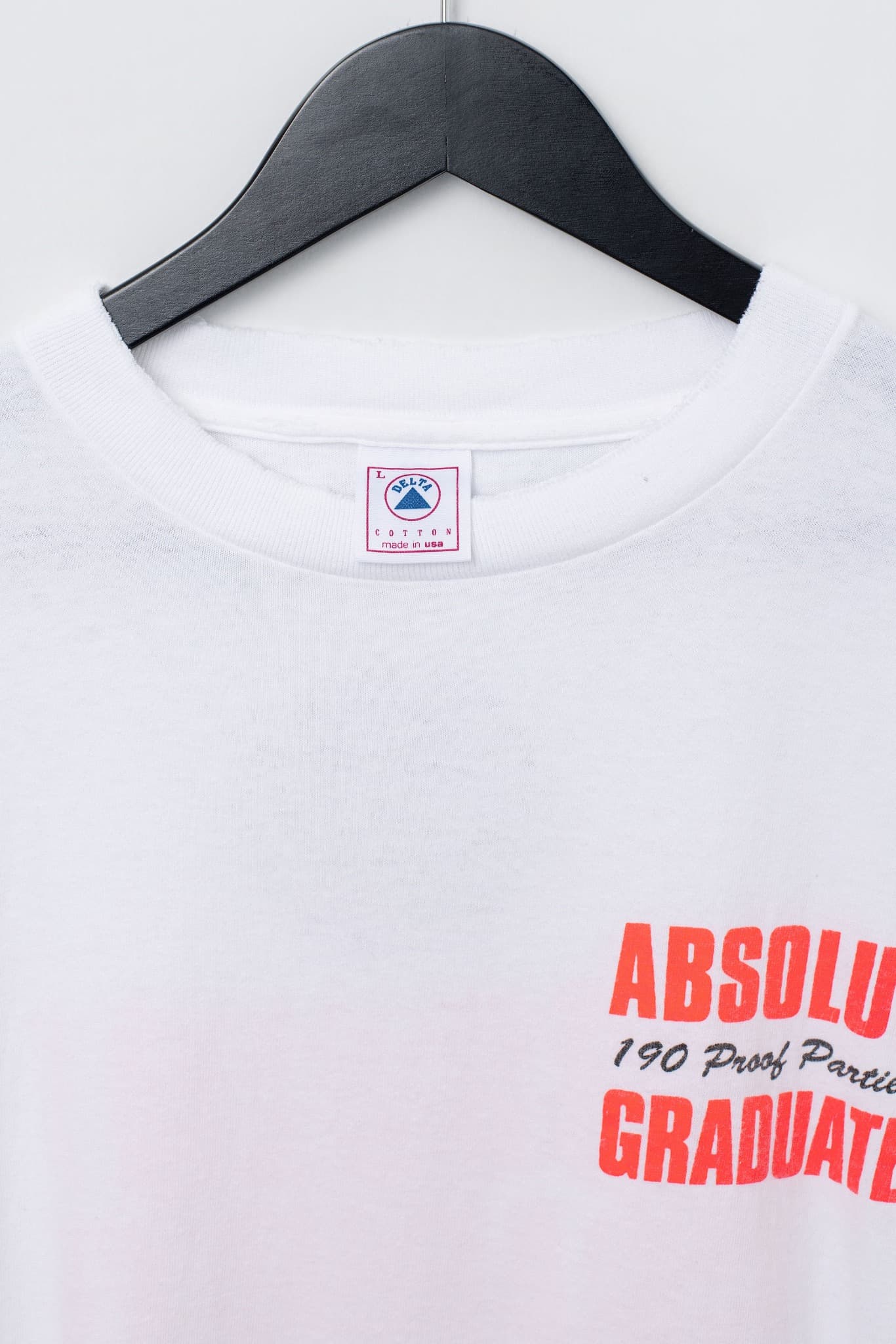 Vintage 90s Absolut Vodka 190 Proof Partier Graduate T-Shirt — photo 3 of 3