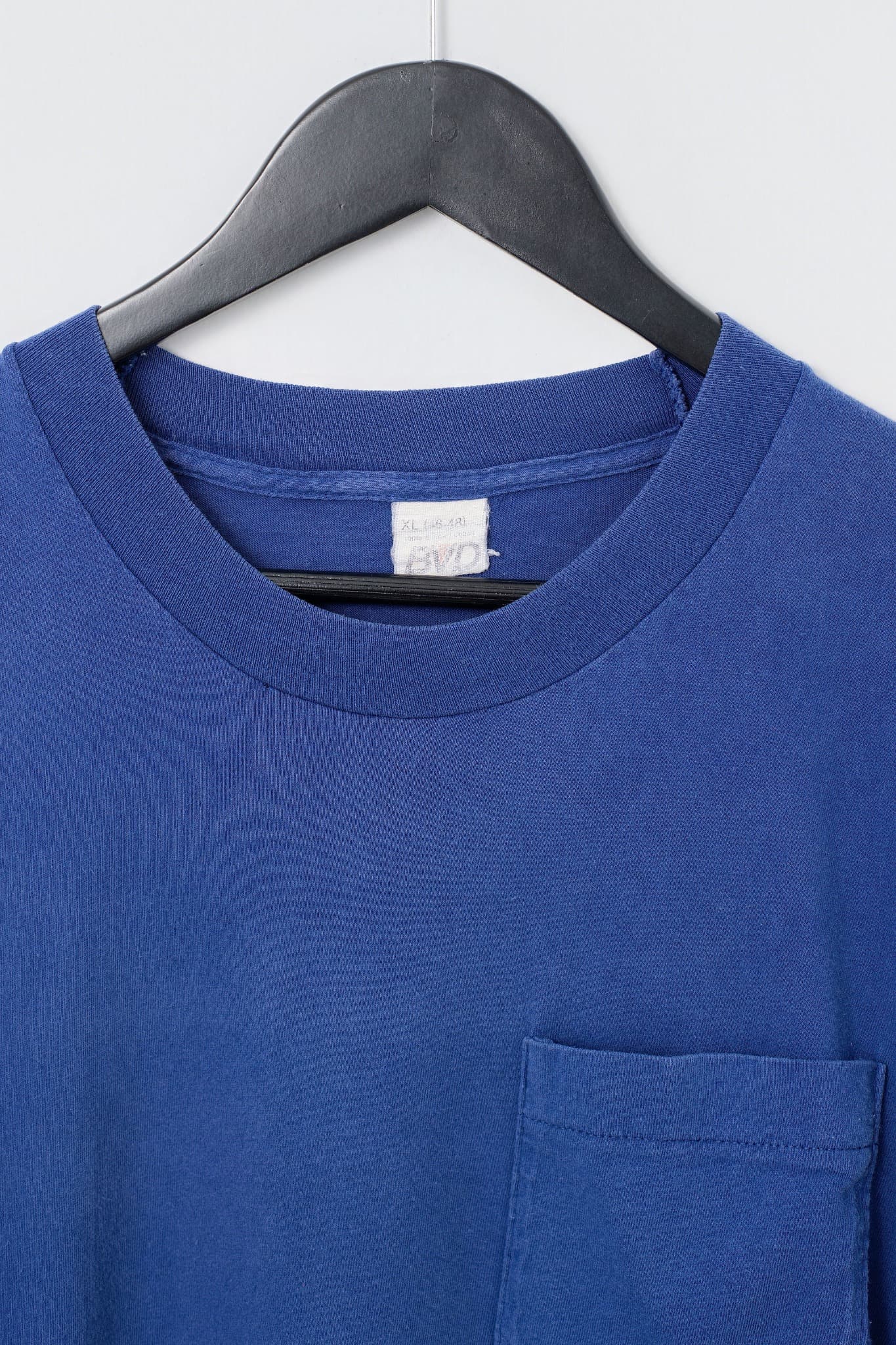 Vintage 90s BVD Blue Pocket T-Shirt XL — photo 3 of 3