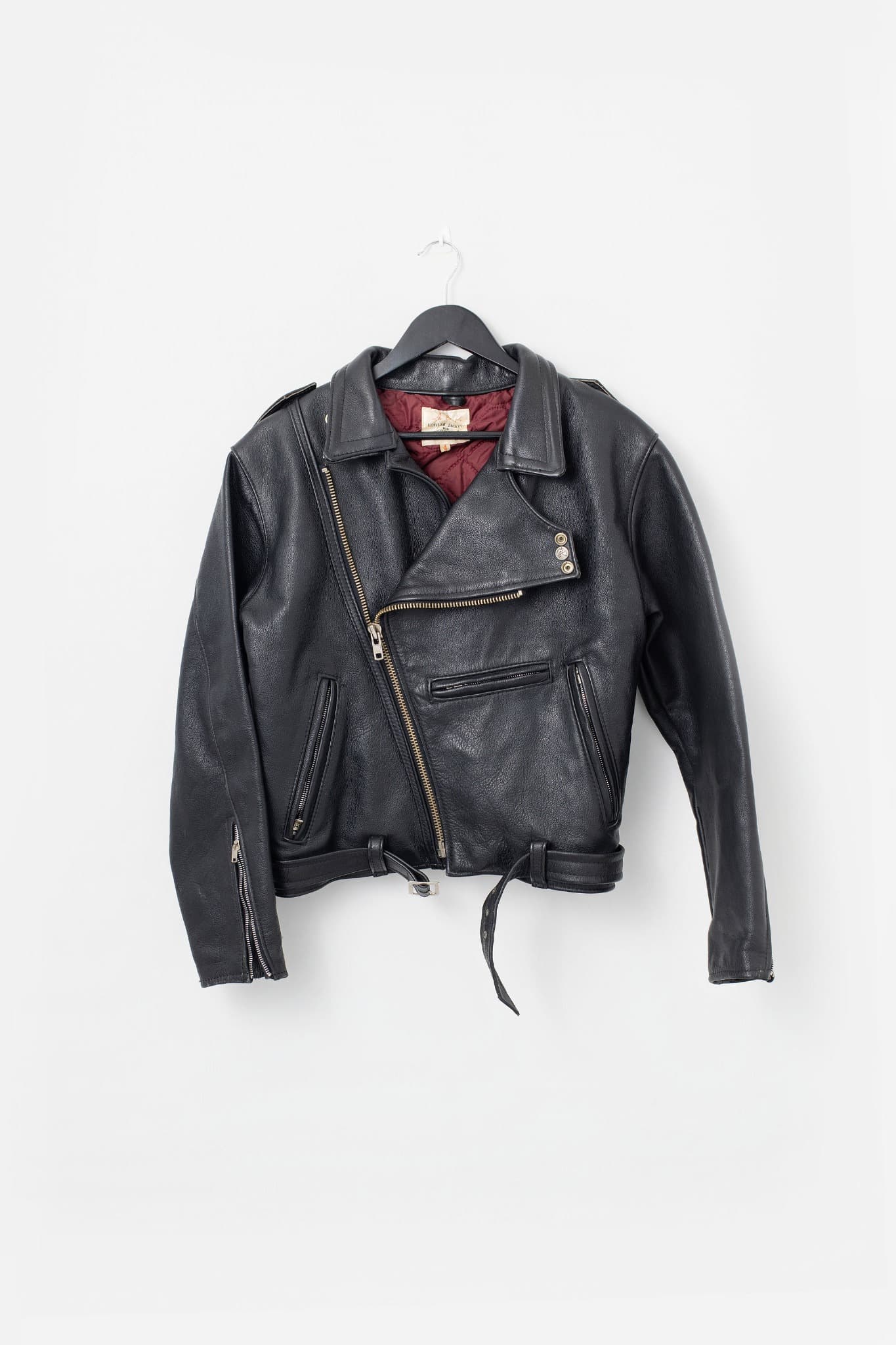Vintage A. & P. Leather Biker Jacket Black — photo 1 of 3