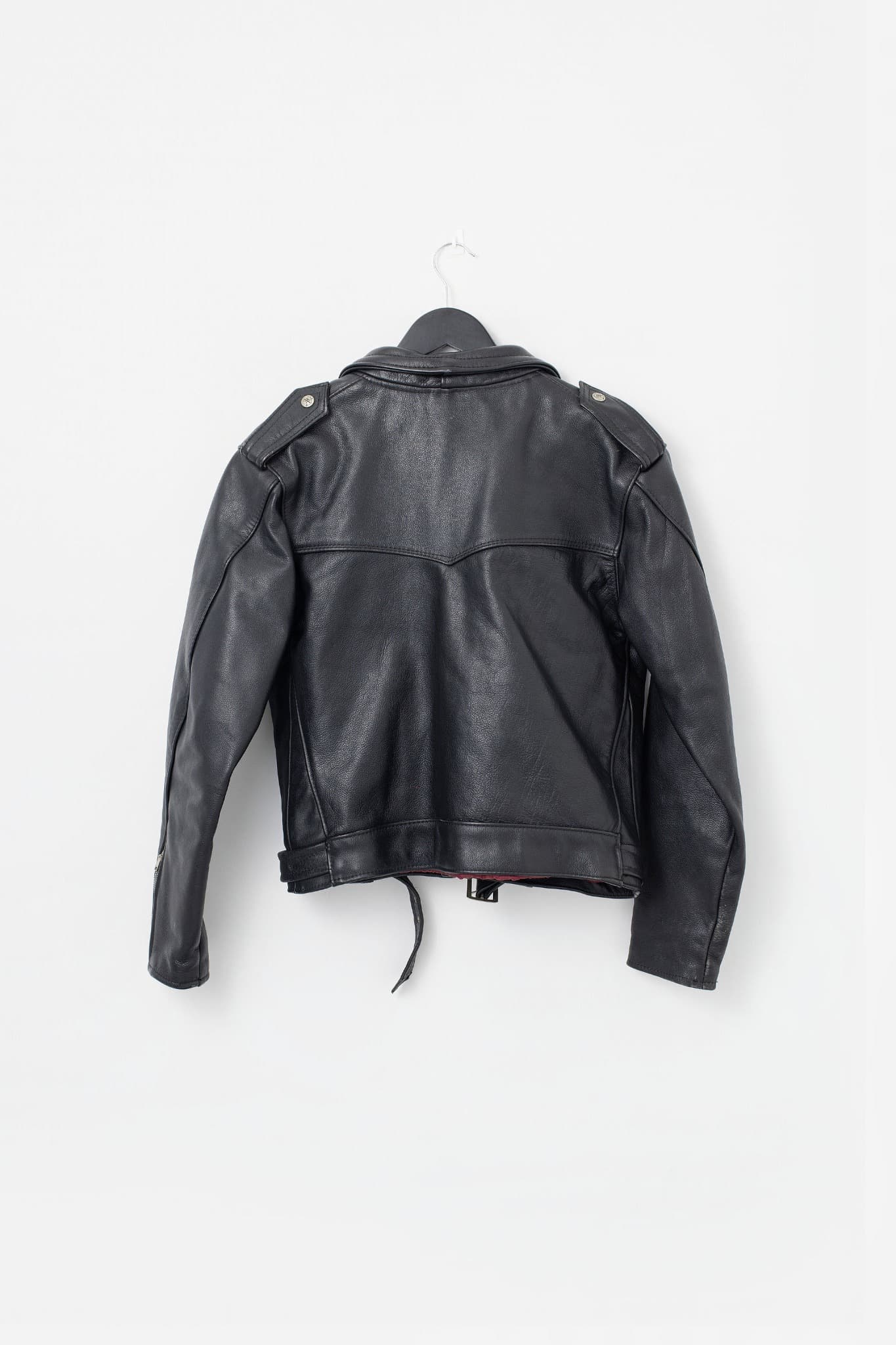 Vintage A. & P. Leather Biker Jacket Black — photo 2 of 3