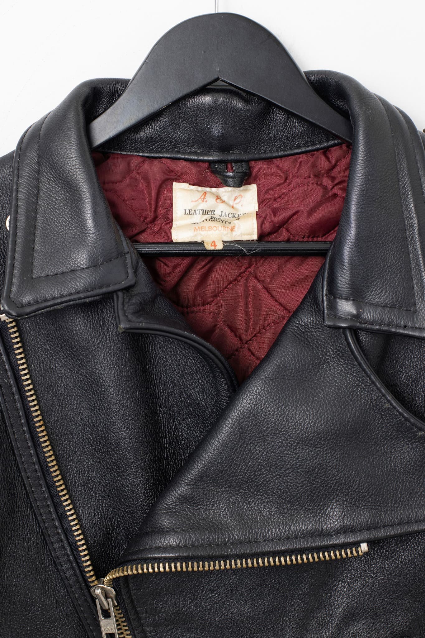 Vintage A. & P. Leather Biker Jacket Black — photo 3 of 3