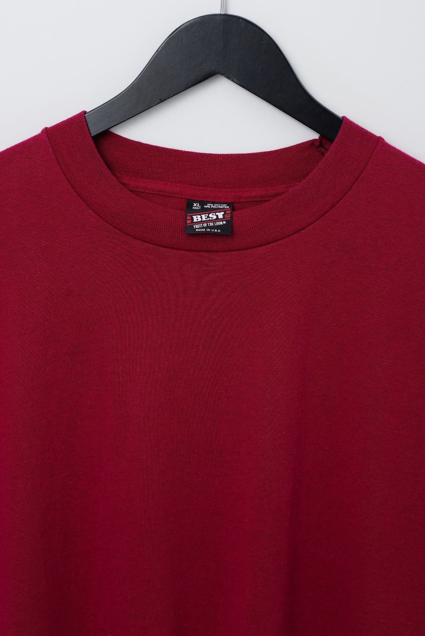 Vintage Best Fruit Of The Loom Single Stitch T-Shirt Maroon XL — photo 3 of 3