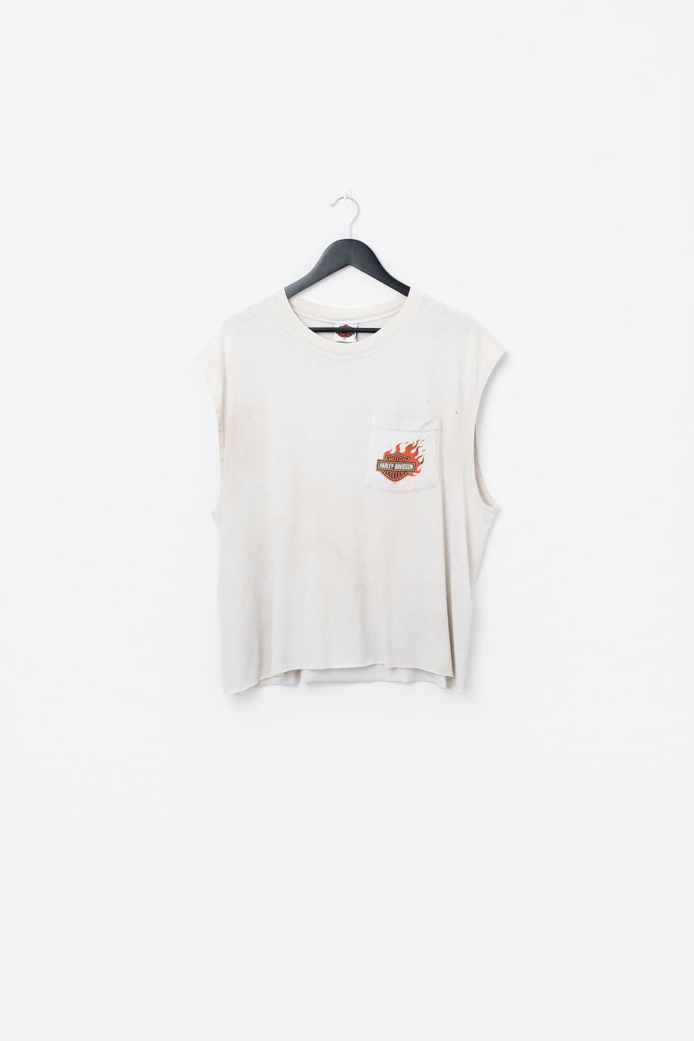 Vintage Cropped Harley Davidson Sleeveless T-shirt