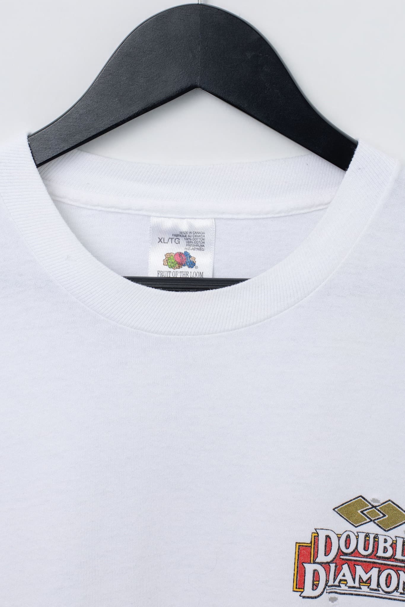 Vintage Double Diamond Beer T-Shirt White Graphic Print Fruit Of The Loom XL — photo 3 of 3