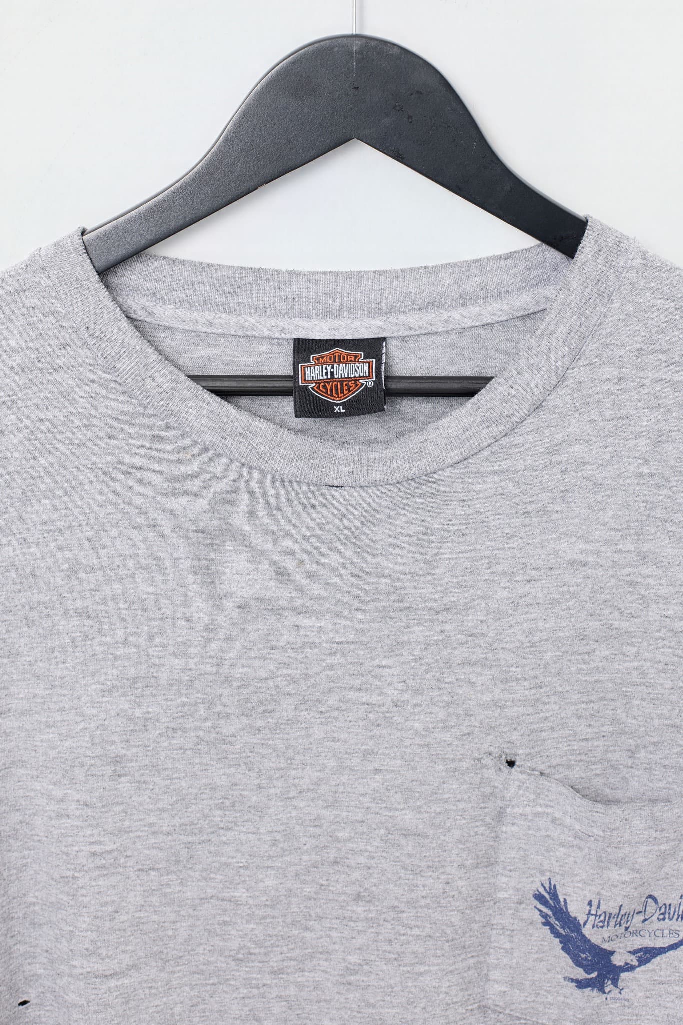 Vintage Harley-Davidson Grey Eagle Pocket T-Shirt — photo 2 of 3