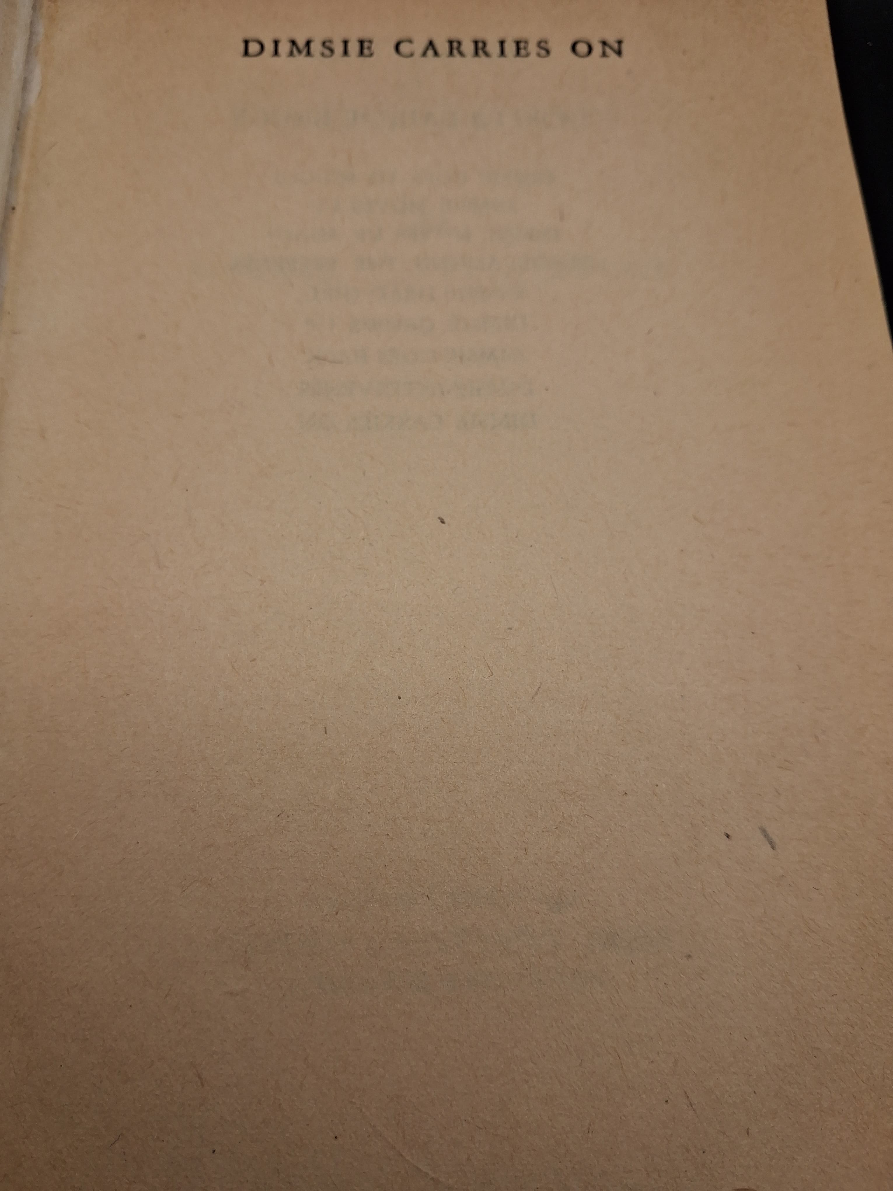 Dimsie Carries On by Dorita Fairlie Bruce (1950 Reprint) — photo 2 of 4