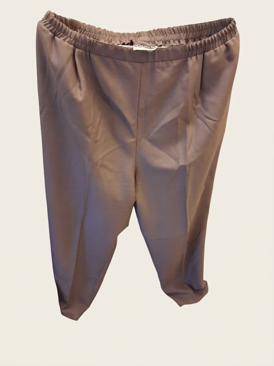 Fella Hamilton Women's Brown Elastic Waist Trousers Size 16 — photo 1 of 4