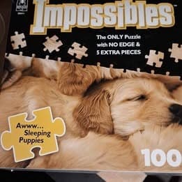 Impossibles 1000 Piece Jigsaw Puzzle Sleeping Puppies — photo 1 of 4