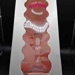 Novelty Wine Glass 'More Than Coffee' Print, packaged — photo 2 of 2