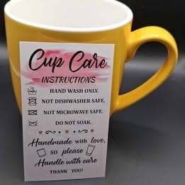 Plant Seeds Of Kindness Ceramic Mug Yellow — photo 2 of 2