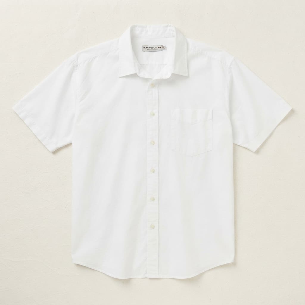 R.M.Williams Short Sleeve Button-Up Shirt White 4XL — photo 1 of 2