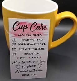 Reimagined Futures: Ceramic Mug "Plant Seeds Of Kindness" Yellow β photo 3 of 3