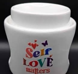 Reimagined Futures: Ceramic Wax Warmer - Self Love Matters Design - White — photo 2 of 6
