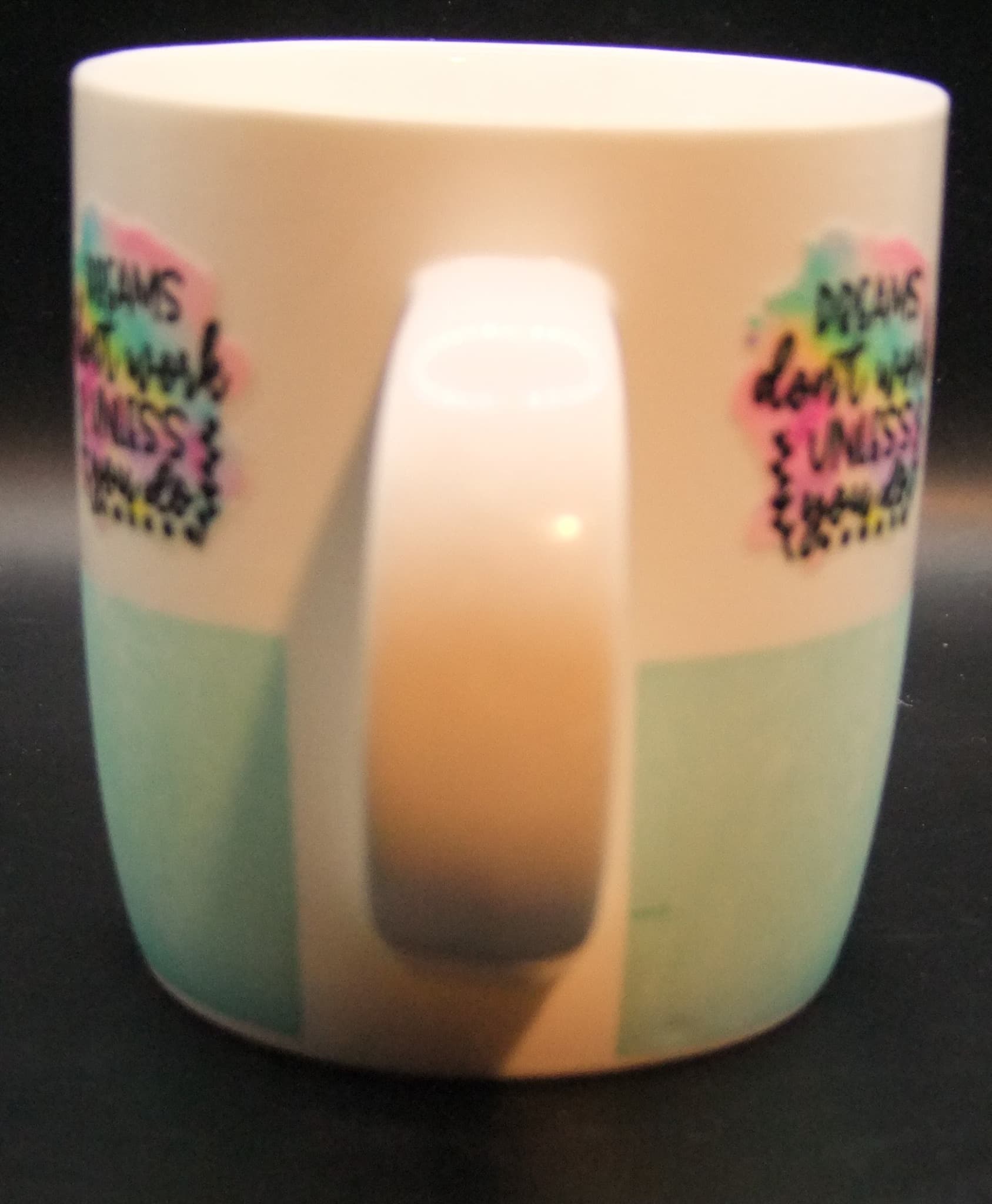 Reimagined Futures: Inspirational Quotes Ceramic Mug White and Light Blue — photo 4 of 7