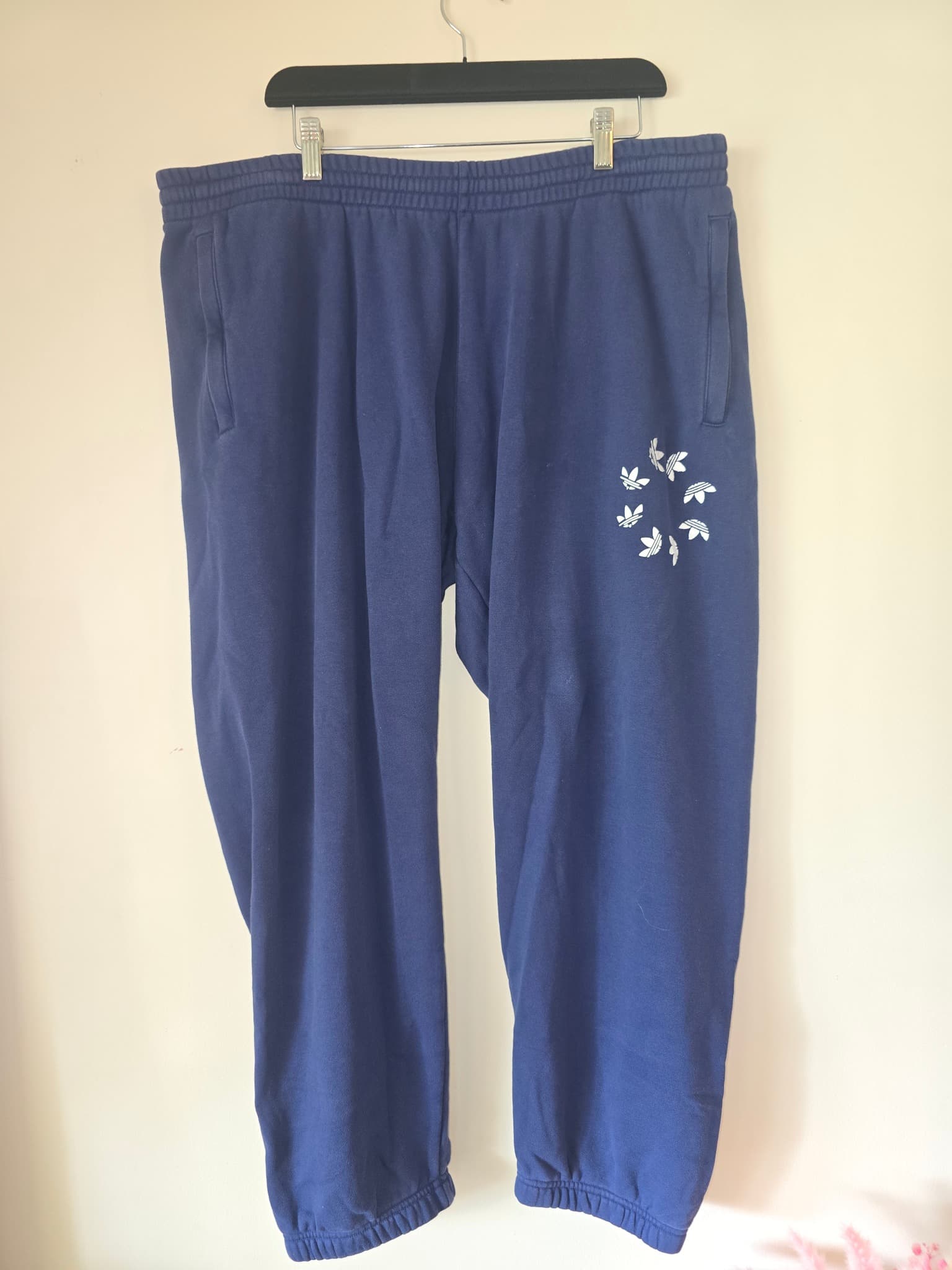 Adidas Originals Trefoil Circle Logo Sweatpants Navy Blue Men's 2XL — photo 2 of 7