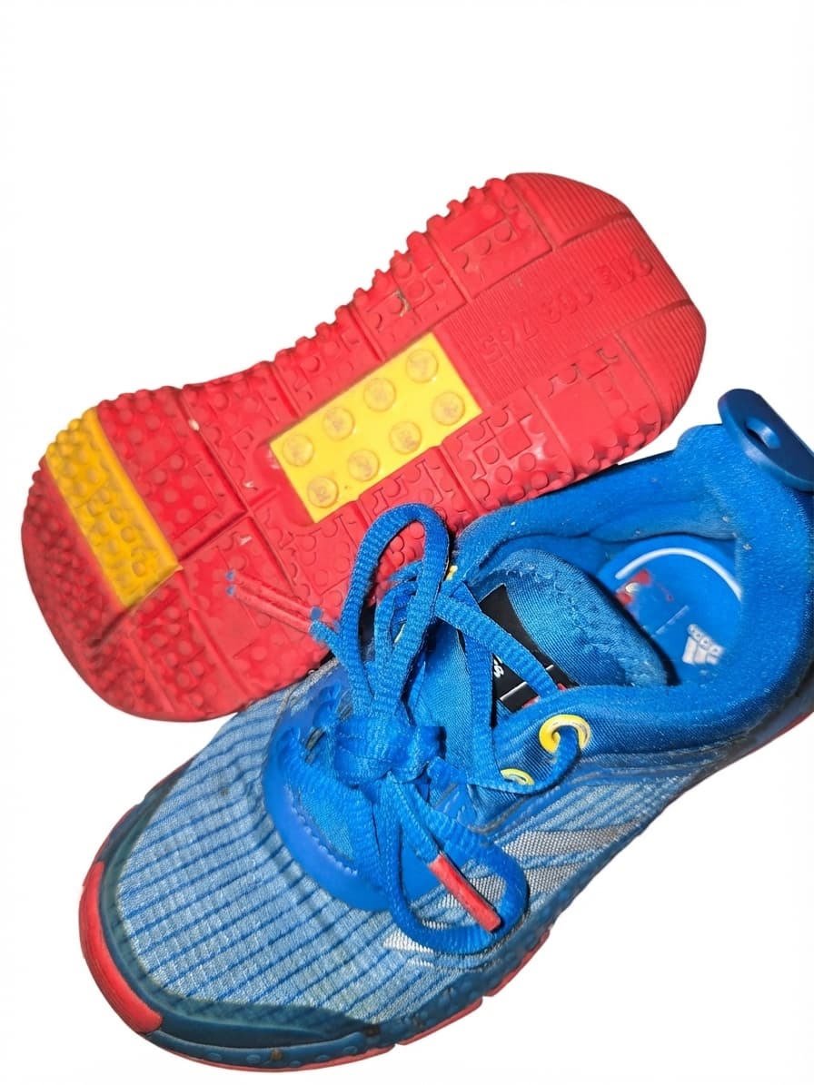 Adidas x LEGO Sport Sneakers Toddler Collaboration Blue Red US 10K — photo 1 of 7