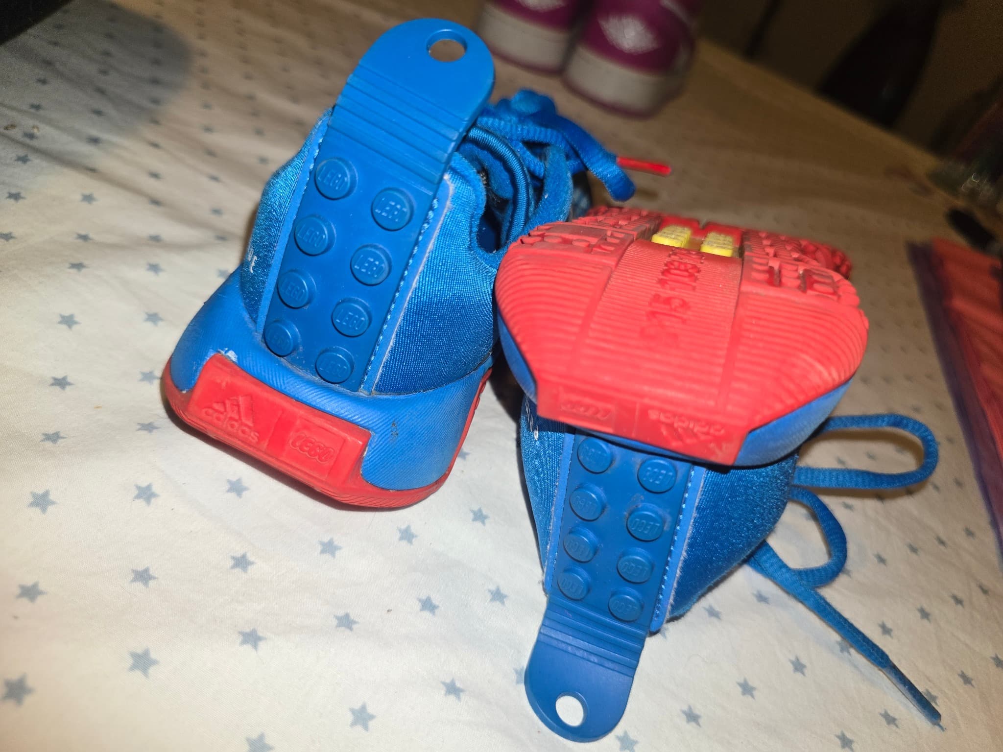 Adidas x LEGO Sport Sneakers Toddler Collaboration Blue Red US 10K — photo 3 of 7