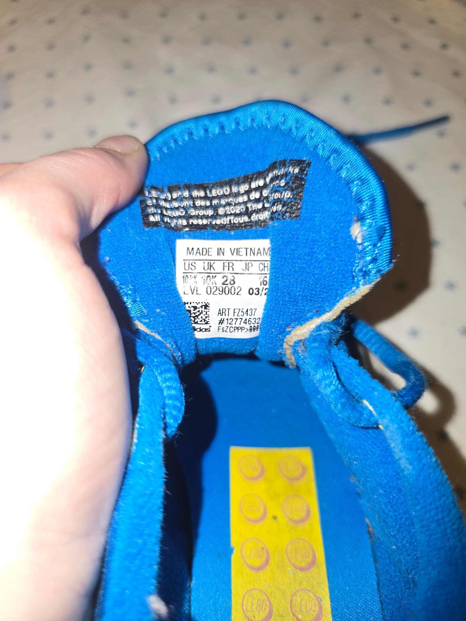 Adidas x LEGO Sport Sneakers Toddler Collaboration Blue Red US 10K — photo 7 of 7