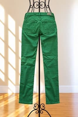 AG Adriano Goldschmied The Stevie Ankle Slim Straight Jeans Green Women's 28 — photo 2 of 5