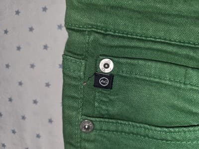 AG Adriano Goldschmied The Stevie Ankle Slim Straight Jeans Green Women's 28 — photo 4 of 5