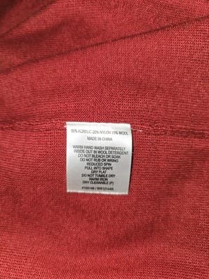 Basque Knit Midi Dress Twist Front Red Women's 8 — photo 4 of 4