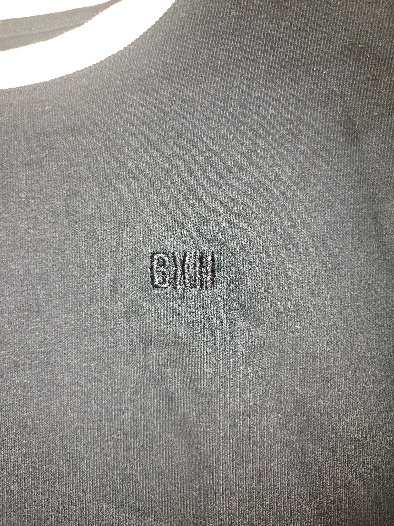 BAUHAUS Ringer T-Shirt Waffle Knit Logo Black Unisex 8 — photo 2 of 5