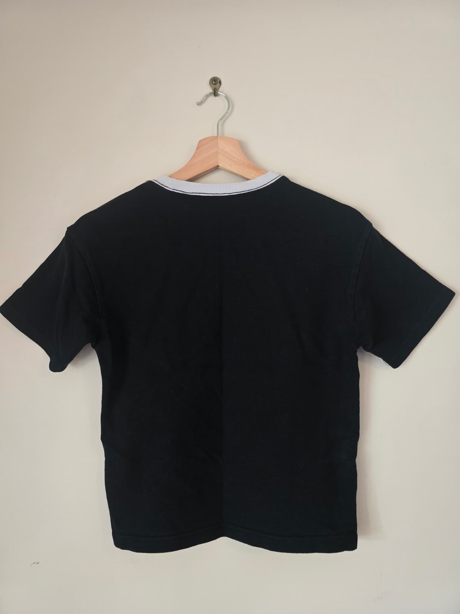 BAUHAUS Ringer T-Shirt Waffle Knit Logo Black Unisex 8 — photo 5 of 5