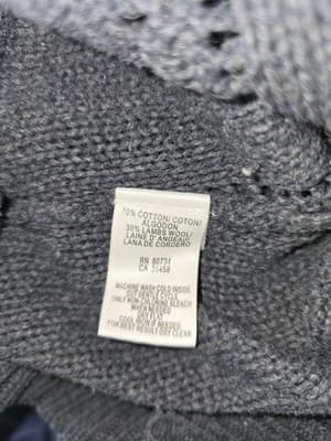 BCBGMAXAZRIA Knit Sweater Dress Textured Detail Grey Women's S — photo 5 of 5