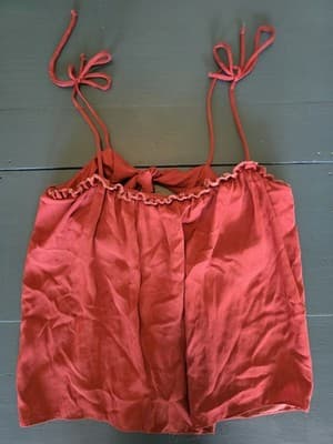 BEC + BRIDGE Tie-Front Camisole Top Red Women's 8 — photo 3 of 4