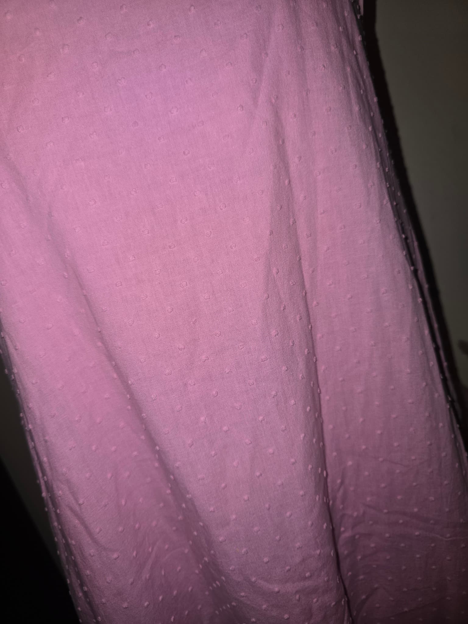 Betty Basics Midi Dress Sleeveless Swiss Dot Tiered Pink Women's 8 — photo 2 of 5