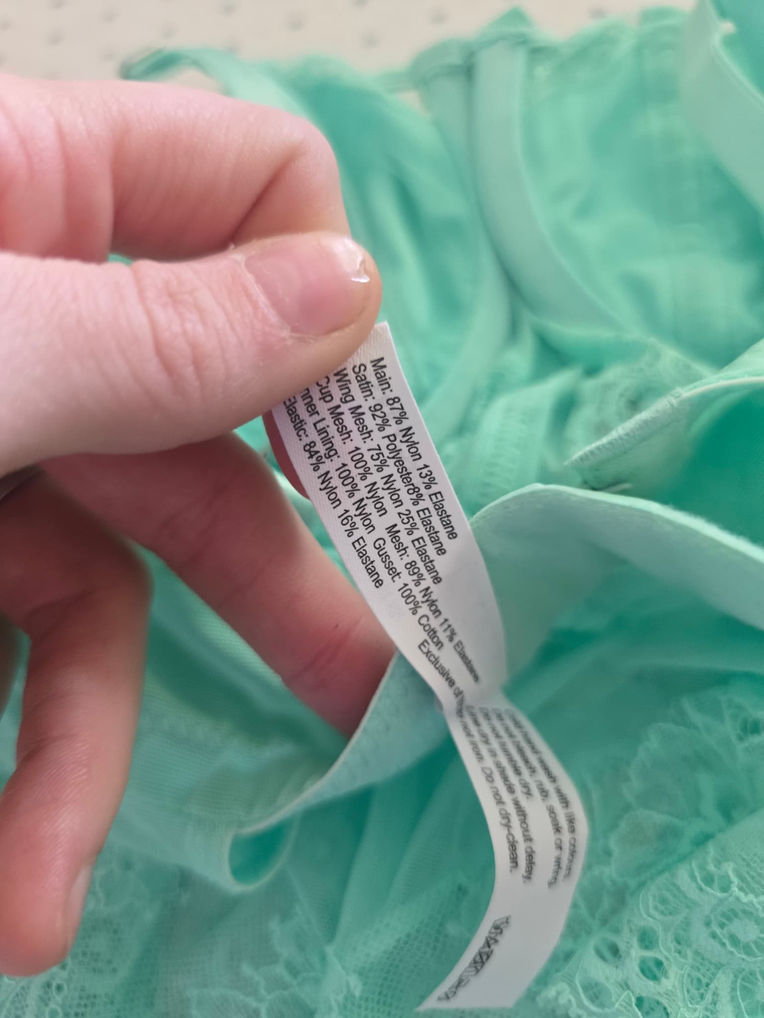 Bras N Things Corset Bodysuit Lace Detail Mint Green Women's 10 — photo 7 of 7