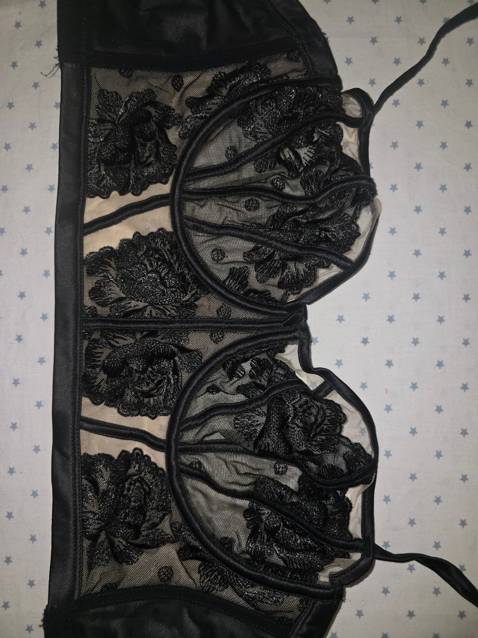 Bras N Things Longline Bustier Bra Lace Black Women's 12 — photo 2 of 6