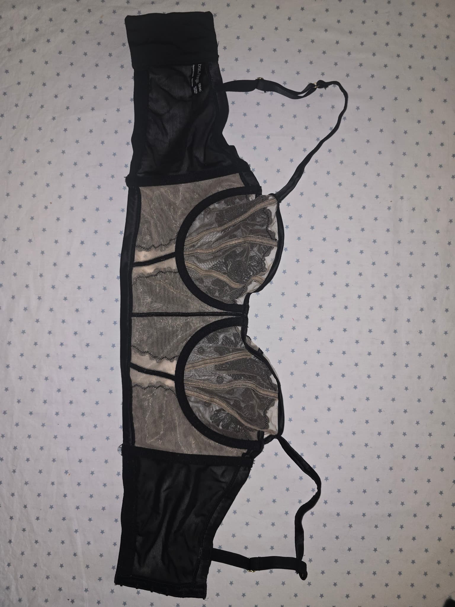 Bras N Things Longline Bustier Bra Lace Black Women's 12 — photo 4 of 6