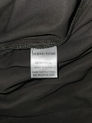 Brave + True Sleeveless Wrap Maxi Dress Utility Style Charcoal Women's S — photo 4 of 4