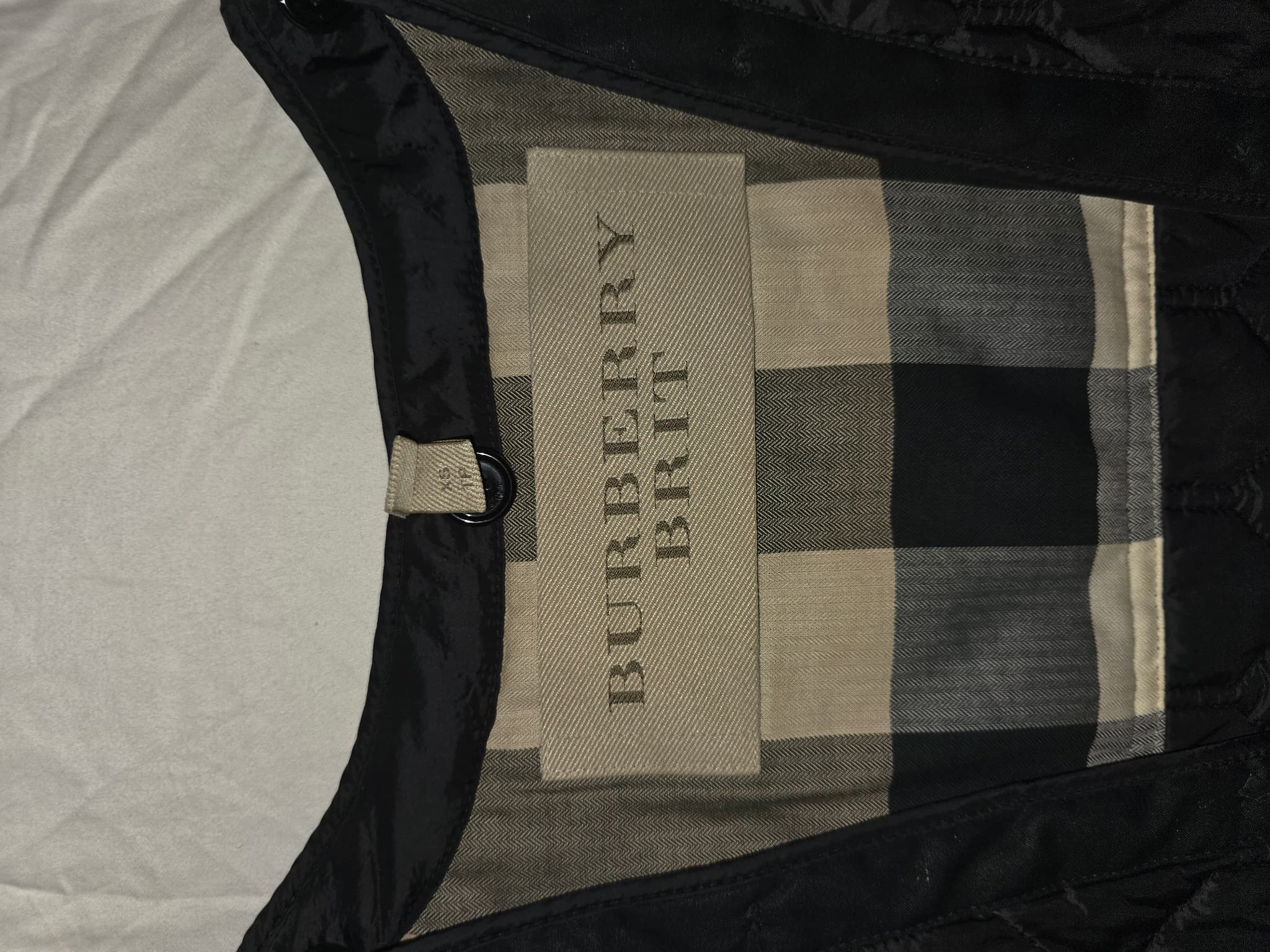 Burberry Brit Quilted Vest Nova Check Lining Black Women's XS — photo 20 of 21