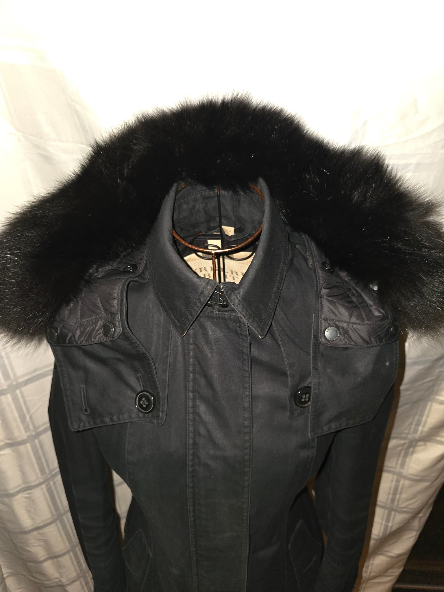 Burberry Brit Quilted Vest Nova Check Lining Black Women's XS — photo 3 of 21